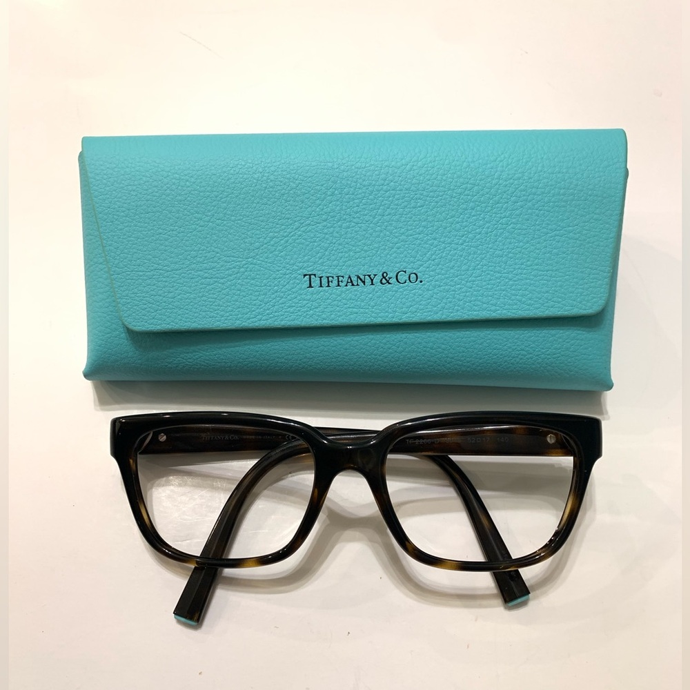 Tiffany & Co Women Square Full Rim Eyeglasses TF 2286-D Havana